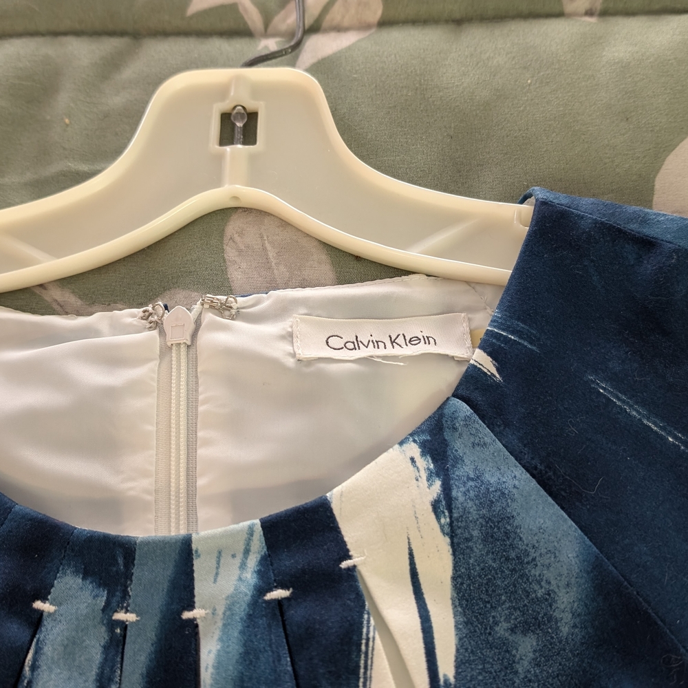 Calvin Klein Blue and White Dress - Picture 5 of 5